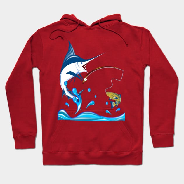 MARLIN FISHING TRIP Hoodie by Dot68Dreamz